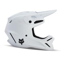FOX V3 RS Solid Helm matt weiß