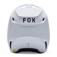 FOX V1 Matte Helm Teens weiß S