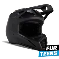 FOX V1 Matte Helm Teens schwarz