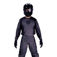 FOX 180 Shield Jersey schwarz/grau