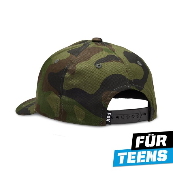 FOX Head Camo 110 Snapback Teens grün
