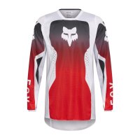 FOX 180 Shield Jersey rot/weiß XL