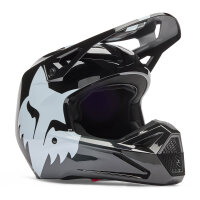 FOX V1 Shield Helm schwarz/weiß