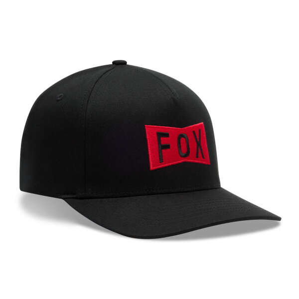 FOX Typeface Flexfit Kappe schwarz