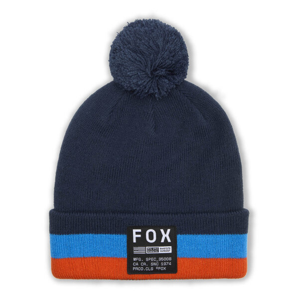 FOX Fracture Bommel Mütze blau