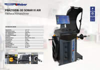 PKW Reifenmontiermaschine 1024-XL-2HP und Radwuchtmaschine Präzision-3D Sonar III Air
