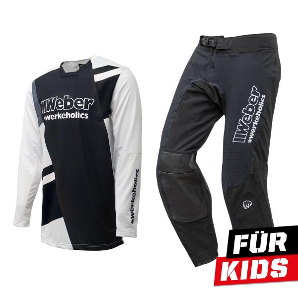 Weber #Werkeholics Performance Combo schwarz/weiß Kids
