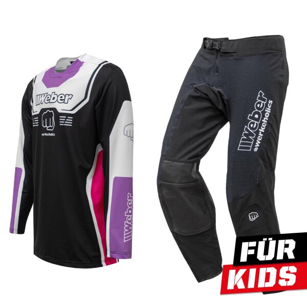 Weber #Werkeholics Impact Combo schwarz/pink/lila Kids