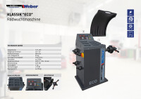 75 Jahre Aktion PKW Reifenmontiermaschine 1021 und Radwuchtmaschine "ECO" inkl. Werkstattkompressor 230 V / 10 bar / 50 l Tank