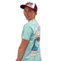 Weber Fiona Hoppe T-Shirt blau/orange/pink Kids