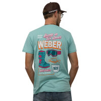 Weber Fiona Hoppe T-Shirt blau/orange/pink Kids 128
