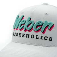 Weber #Werkeholics Baseball Cap weiß/türkis
