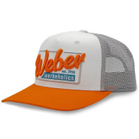 Weber #Werkeholics Mesh Baseball Cap orange/weiß/grau