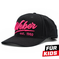Weber #Werkeholics Baseball Cap schwarz/pink Kids