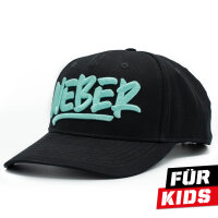 Weber #Werkeholics Baseball Cap schwarz/türkis Kids