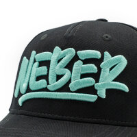 Weber #Werkeholics Baseball Cap schwarz/türkis Kids