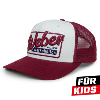 Weber #Werkeholics Mesh Baseball Cap rot/weiß Kids