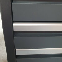 B-WARE Professioneller Werkzeugschrank Serie 610 mit 6 Schubladen grau