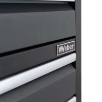 Werkbank mit 6 Schubladen, 2 Schließfächern und 171 x 60 cm Holzarbeitsplatte