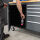 Mobiler Werkstattwagen mit Rückwand und Holzarbeitsplatte