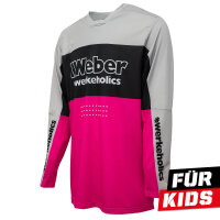 Weber #Werkeholics Industry Jersey pink/schwarz/grau Kids...