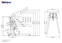 Klappbarer Werkstattkran 2000 kg