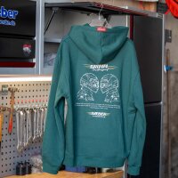 Weber x Grimm Motorsport Hoodie grün