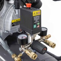 PKW Reifenmontiermaschine STM-102 und Radwuchtmaschine STW-202 inkl. Hilfsmontagearm rechts und Werkstattkompressor 50 l GRATIS