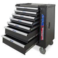 PKW Reifenmontiermaschine STM-122 und Radwuchtmaschine Präzision-XL 3D inkl. Hilfsmontagearm rechts und Werkstattwagen 230-teilig GRATIS