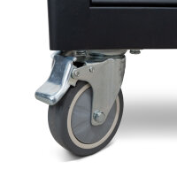 PKW Reifenmontiermaschine STM-122 und Radwuchtmaschine Präzision-XL 3D inkl. Hilfsmontagearm rechts und Werkstattwagen 230-teilig GRATIS