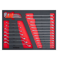 PKW Reifenmontiermaschine STM-122 und Radwuchtmaschine Präzision-XL 3D inkl. Hilfsmontagearm rechts und Werkstattwagen 230-teilig GRATIS