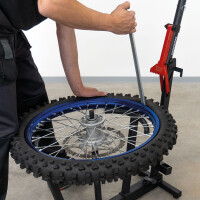 Montagegerät für Motorradreifen inkl. 3 Montierhebel 380 mm