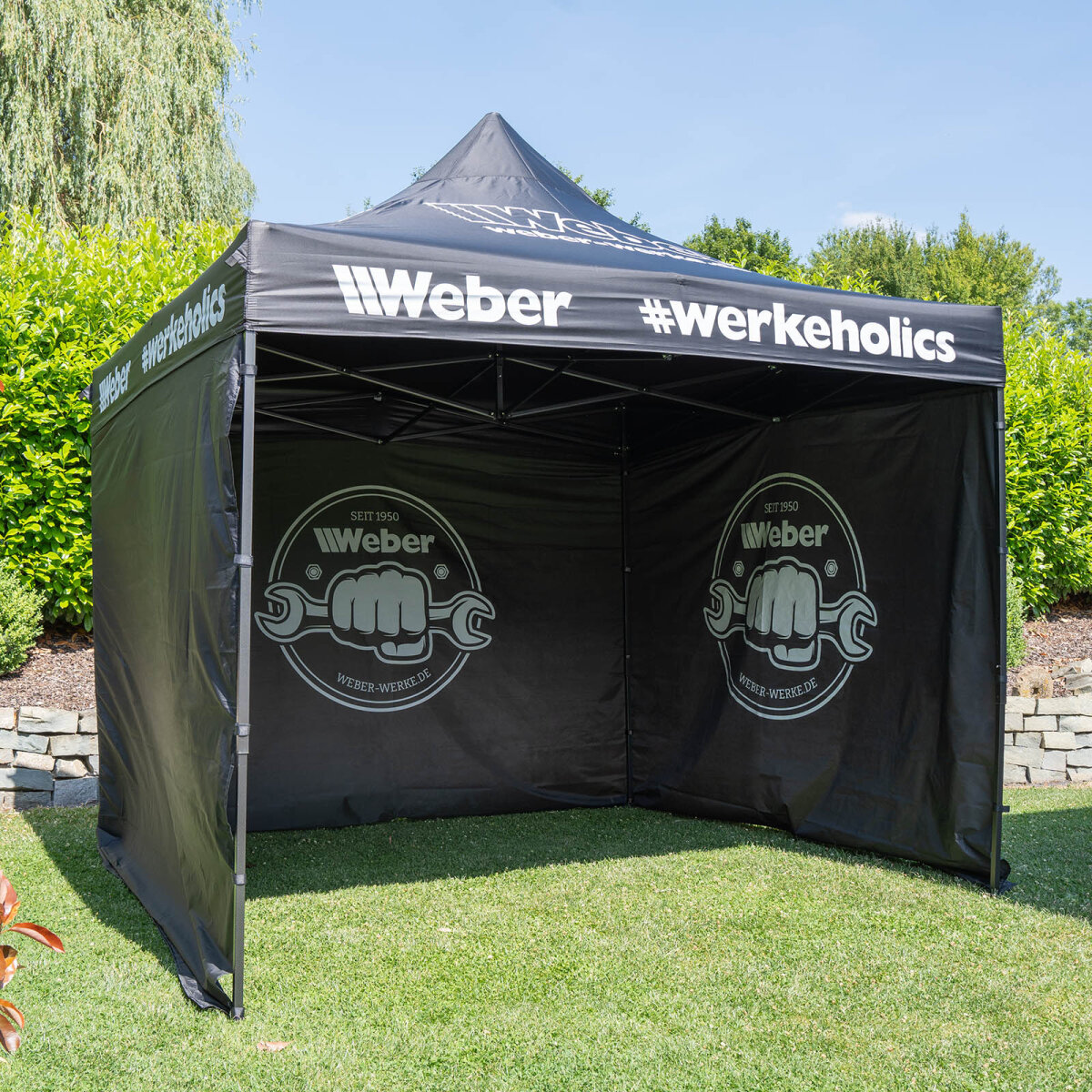 bei 10 grad zelten KTT Extra großes Zelt für 10–12 Personen (B), Familien-Kabinenzelt, 2 Zimmer, 3 Türen und 3 Fenster mit Netz, gerade Wand, wasserdicht, doppellagig, Boden:Dyneema live Outwell Touring Canopy L