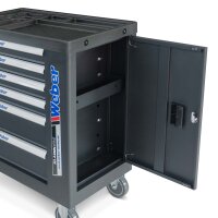 Mobile Kurzhub Scherenhebebühne Weber Profi Serie KHB-1000E inkl. Werkstattwagen 154-teilig