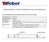 2 Säulen Hebebühne Weber Klassik Serie QSD-4000A inkl. Anker und Öl