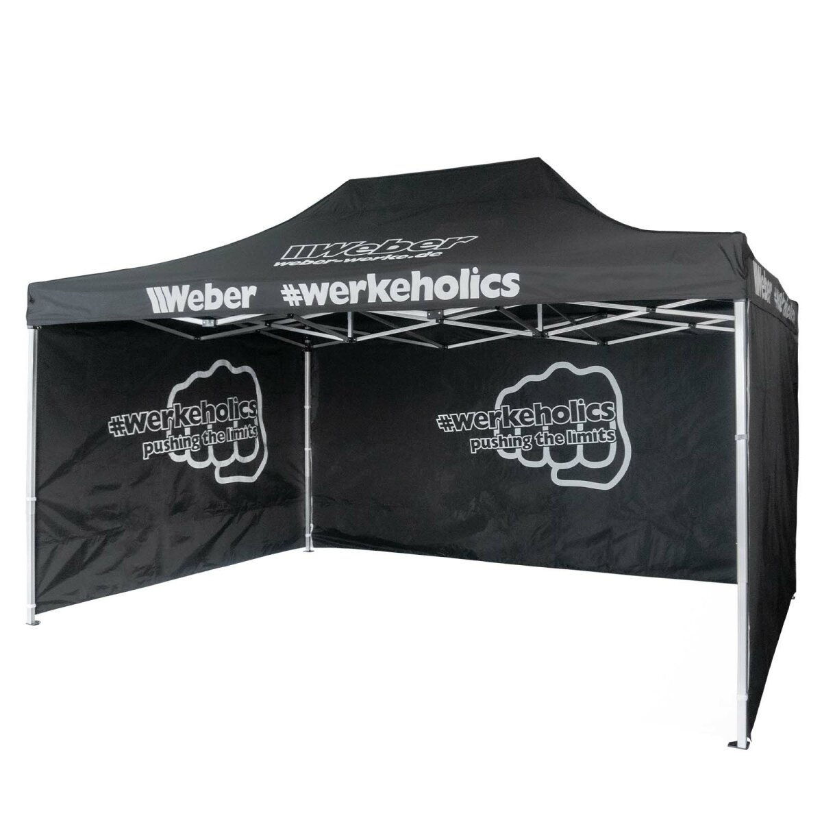 Weber #Werkeholics Easy-Up Zelt 3 x 4,5 m inkl. 4 Seitenwnde Alumini,  299,00