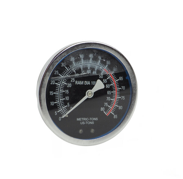 Manometer für 50 to. Werkstattpresse