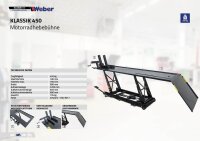Motorradhebebühne Weber Klassik Serie - 450