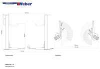 2 Säulen "Spindel" Hebebühne Weber Expert Serie C-2.30 inkl. Anker, Spindelöl und Öler